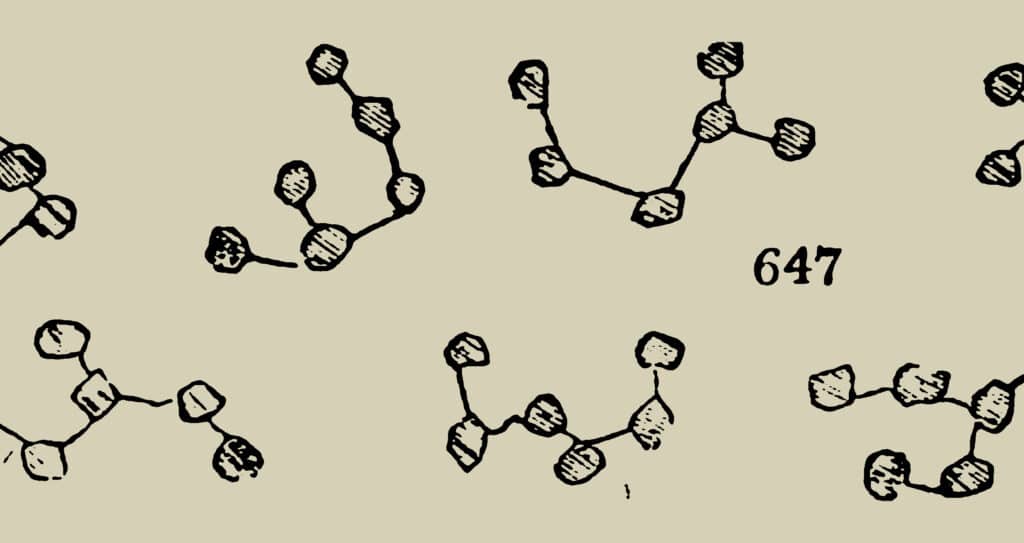 Molecular structures, which could metaphorically represent the complex chemical interactions being assessed in a soil salinity test.